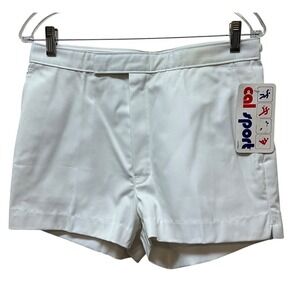 Vintage Cal Sport Shorts Retro Gym Golf Tennis Size 34 Made in USA NEW NOS